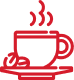 Ícone: cafés e chás à vontade